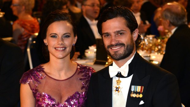 Glamour couple ...  Prince Carl Philip of Sweden (right) and his fiancee Sofia Hellqvist.