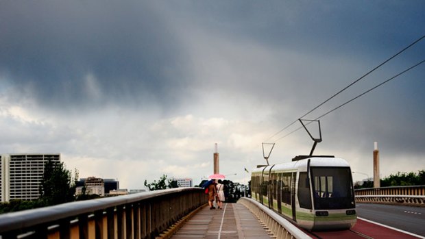 Canberra's light rail... our artist's impression. <i>Created by Marco Mana.</i>