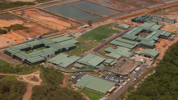 The Wickham Point immigration Detention Center, 30 km south -East of Darwin.