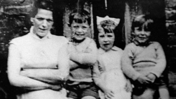 Jean McConville, left, and three of her children.