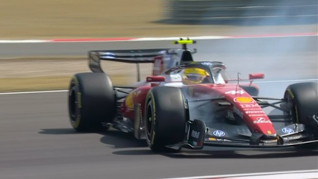 Hamilton hits Norris before wild spin