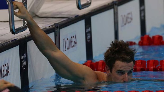 Eliminated ... James Magnussen.