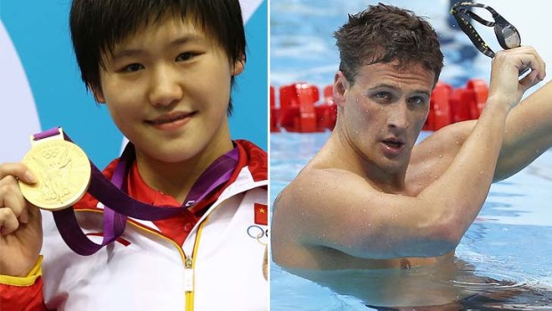 Faster in the final 50m ... 16-year-old Shiwen Ye outpaced America's Ryan Lochte.