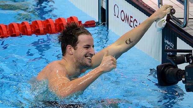 Happy with his performance ... James Magnussen.
