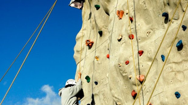 Power ... activities such as rock climbing can improve mental health.