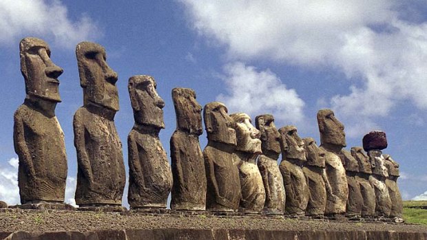 Etheral... the moai of Easter Island.