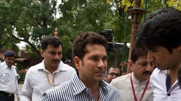 Sachin Tendulkar at parliament in 2013. He hasn't attended a session this year.