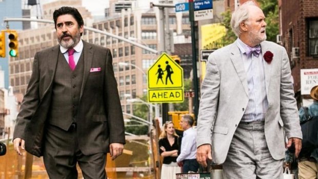 Great to have them back on screen: Alfred Molina and John Lithgow in <i>Love Is Strange</i>.