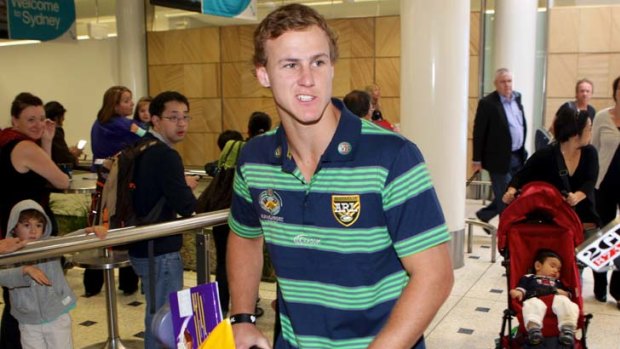 Sidelined &#8230; Daly Cherry-Evans at Sydney Airport.
