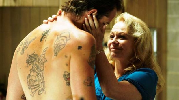 Jacki Weaver and Sullivan Stapleton in <i>Animal Kingdom</i>.