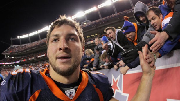 Religious ... American football star Tim Tebow.