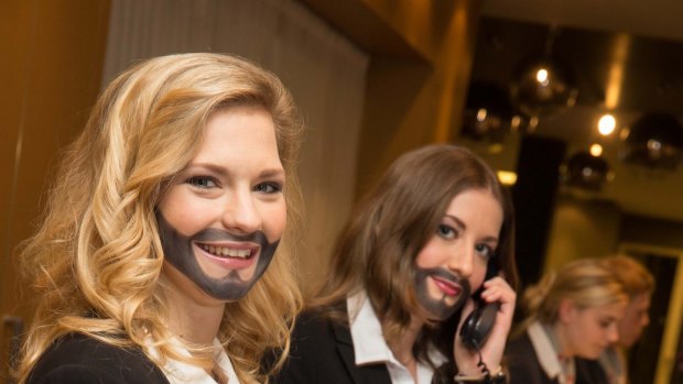 Staff at properties of the Austria Trend Hotels group in Vienna are donning Conchita-style beards for the week.
