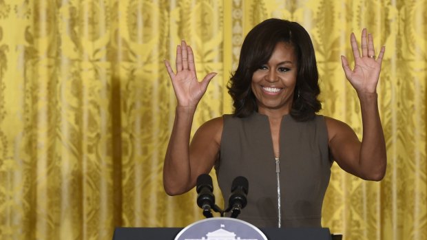 First lady Michelle Obama: promoted her Let Girls Learn initiative. 