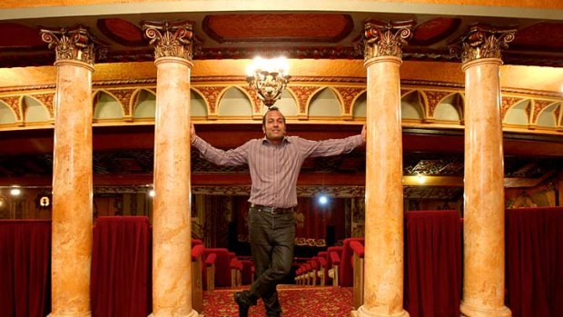 Learning experience &#8230; Nashen Moodley at the State Theatre, the main venue for the Sydney Film Festival. He says that this year's program is an opportunity for him to get to know the audience.