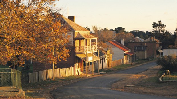 Golden era ... historic Hill End buildings.