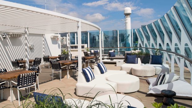 The Retreat sun deck, seen here on Celebrity Millennium, is a new feature on Celebrity Summit.