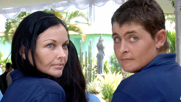 Early release ... Schapelle Corby and Renae Lawrence.
