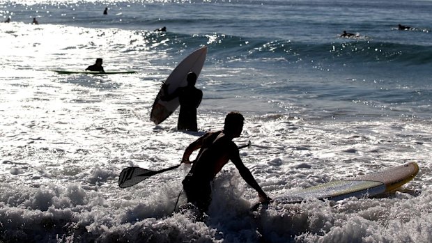 Warm sea-surface temperatures are helping keep Sydney's weather beachy.