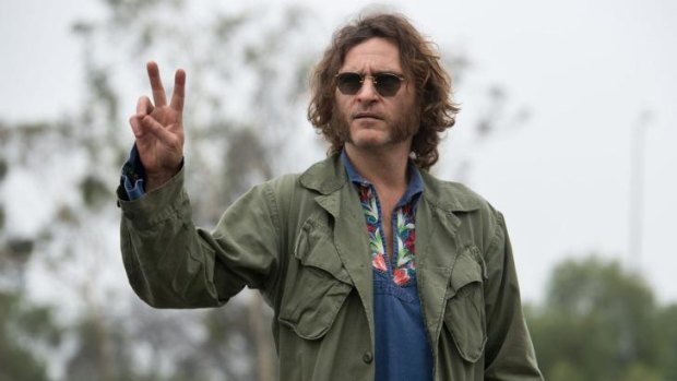 Joaquin Phoenix as a permanently stoned private investigator in Inherent Vice.