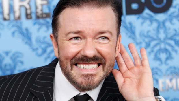 Hearing the call: comic Ricky Gervais.