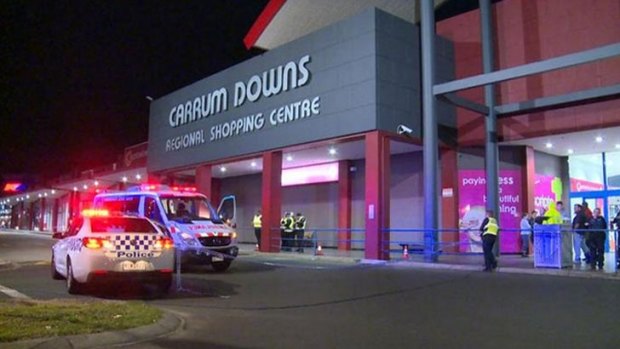 Police at the scene of the Carrum Downs hit-and-run.
