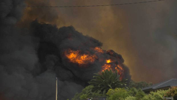 A bushfire on the outskirts of Port Lincoln destroyed several houses.