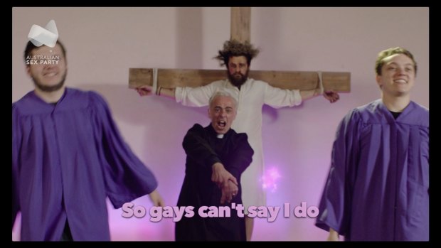 The Sex Party gets blasphemous with its song and dance election ad, <i>The Vatican Can</I>.