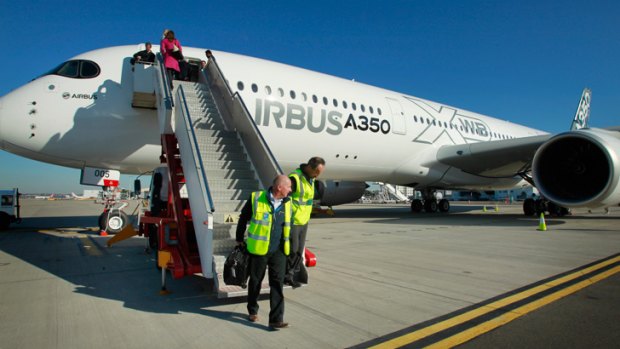 World tour: The A350 XWB in Sydney.