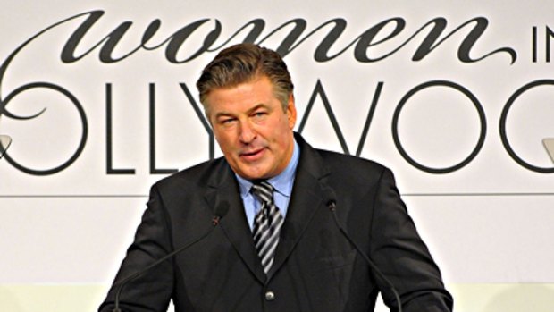Straight talker ... Alec Baldwin expounds on the state of the industry at Elle Magazine's Women In Hollywood Tribute.