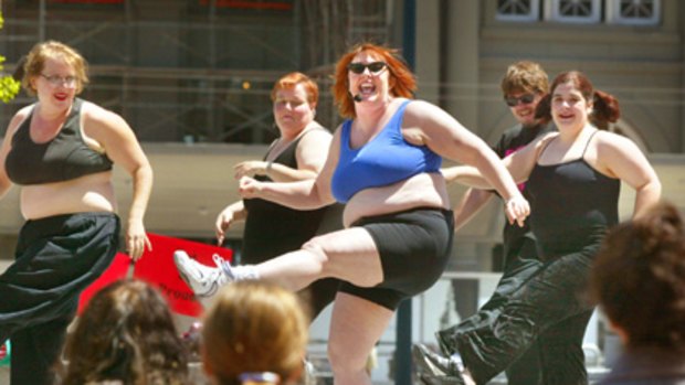 Fat but fit ... plus-size aerobics instructor Jennifer Portnick.