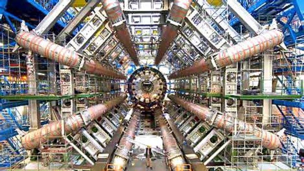 One gigantic small part of the Large Hadron Collider.