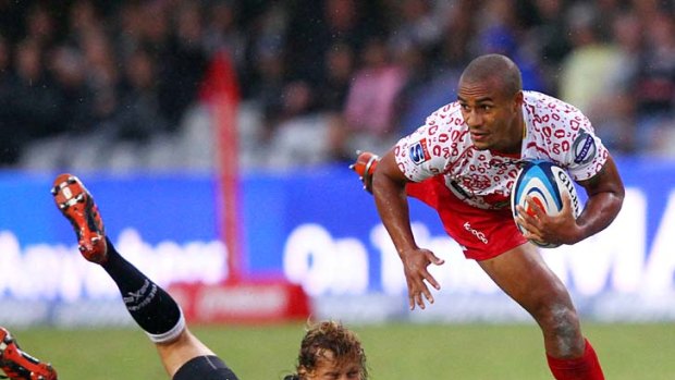 Injury crisis ... Will Genia was forced to play five-eighth for the Reds.