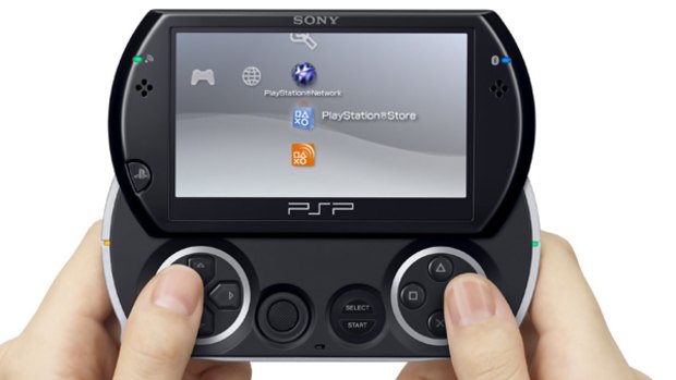 PSP Go: lighter and smaller.