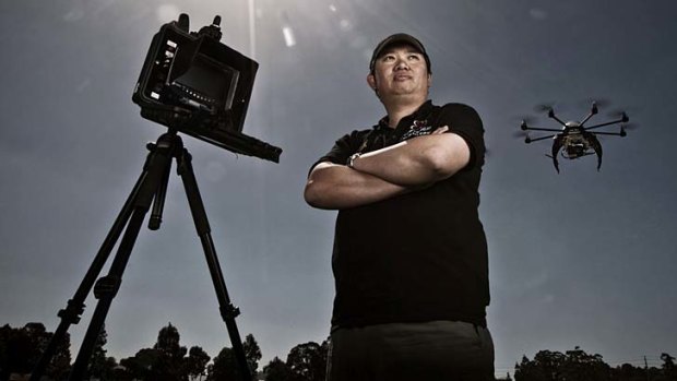"Pie in the sky": Commercial drone operator Coptercam's chief pilot Hai Tran.