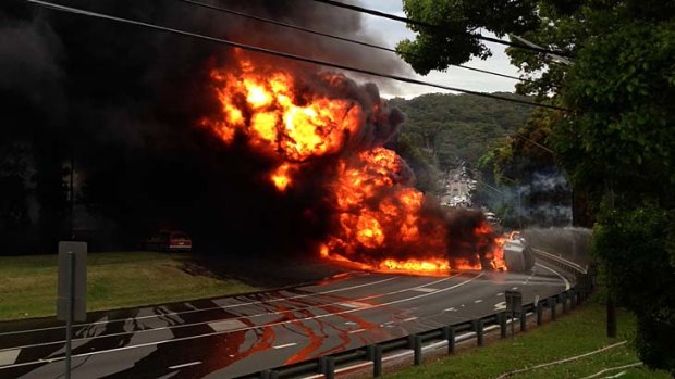 The tanker crash at Mona Vale killed two people.