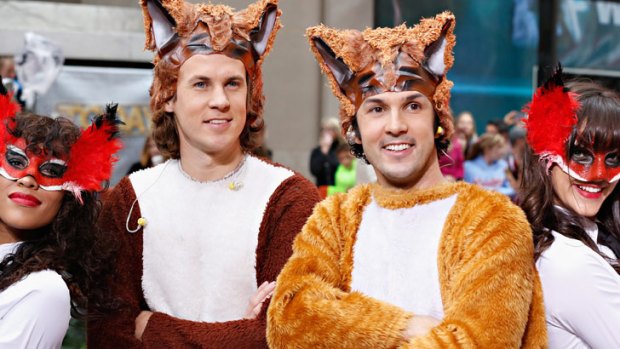 Bard Ylvisaker and Vegard Ylvisaker of Ylvis visit NBC's <i>Today Show</i> in New York this month.