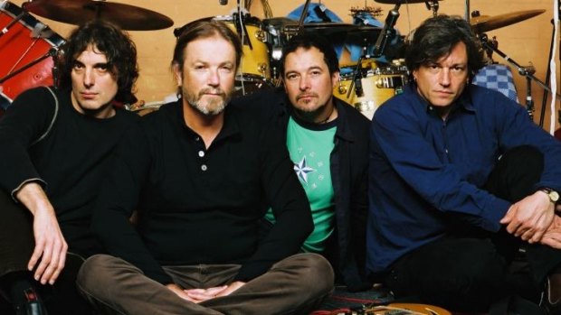 Perennial: Steve Kilbey, at front, left, with the band.