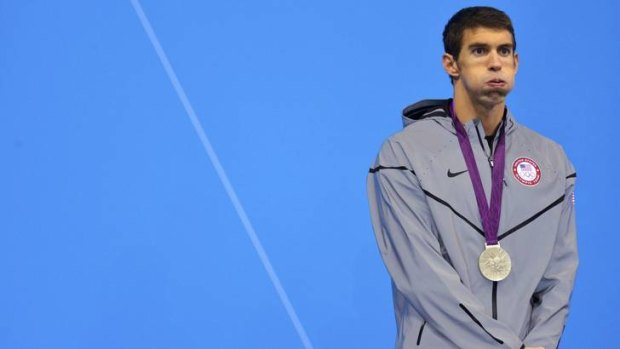 Michael Phelps ... silver in the butterfly.