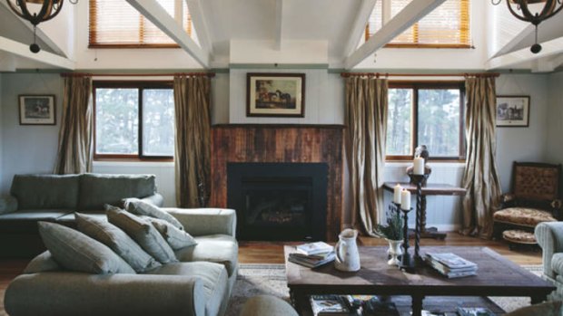 The main guests' lounge area at The Loch, Berrima.