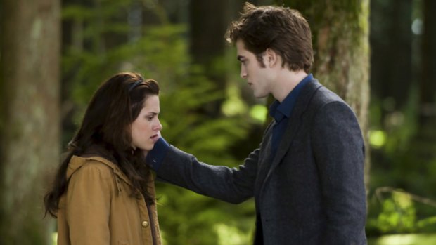 Bella and Edward of vampire series Twilight: the agony of teenage love - great to read about when you aren't living it.