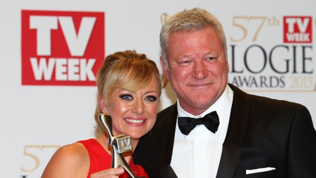 Shelley Craft and Scott Cam at the Logies last year.