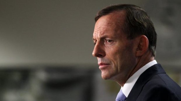 Struggling: Tony Abbott.
