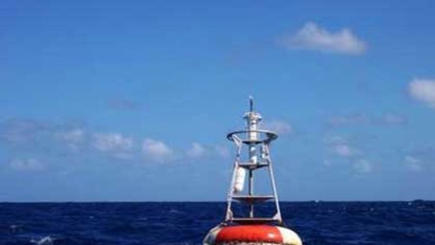 An Australian tsunami buoy ... can measure wave heights down to a millimetre.