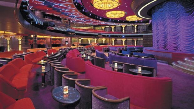 Main Lounge, Ms Volendam cruise ship.