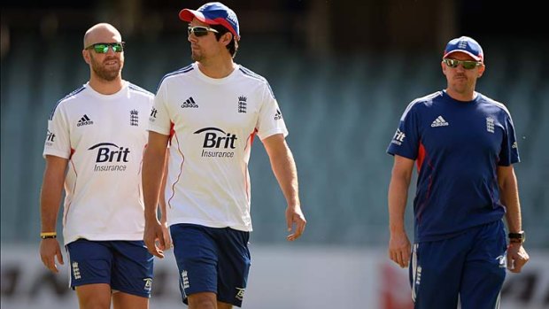 England wicketkeeper Matt Prior, seen with captain Alastair Cook and coach Andy Flower, has been out of sorts during the tour.