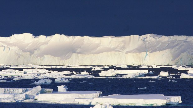 The 120km-long Totten Glacier is showing signs of melting from below.