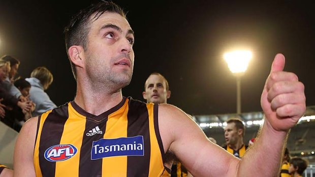 Right to go: Brian Lake can see his career extending beyond the two years he initially expected at Hawthorn.