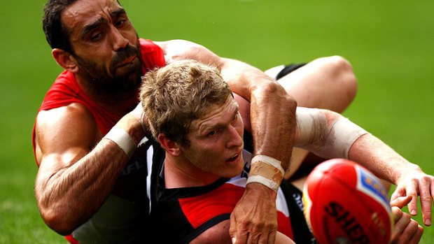 St Kilda's Ben McEvoy played his worst game of the year against Sydney last Sunday.