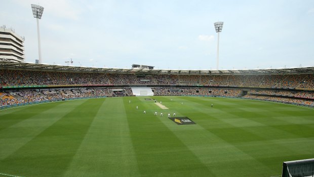 The Gabba during the first Test.
