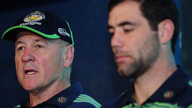 "At the moment, Sheensy's a perfect fit, if he doesn't have a club job to do" ... NSW captain Paul Gallen on Australia coach Tim Sheens, left.